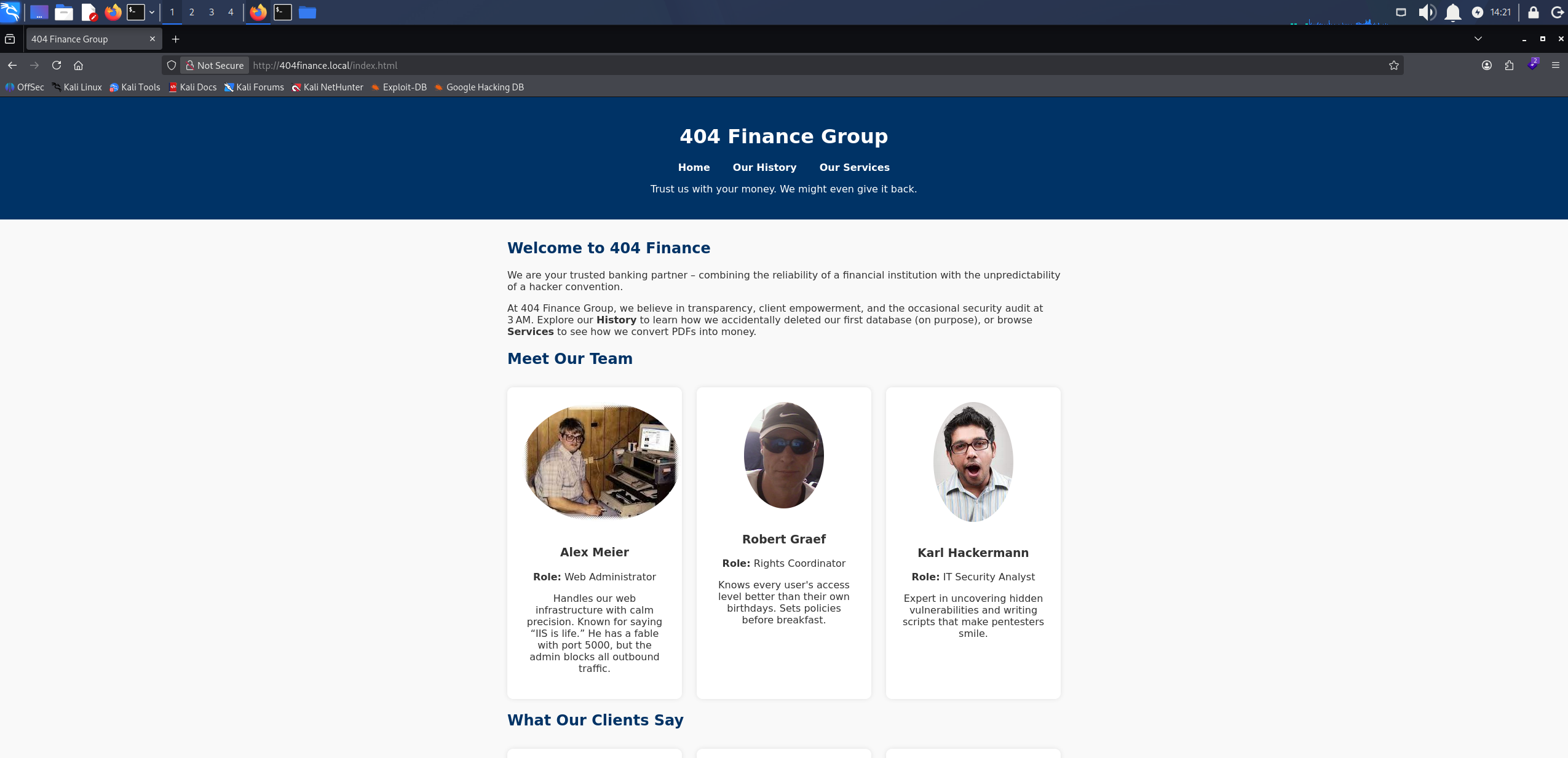 404 Finance Group site
