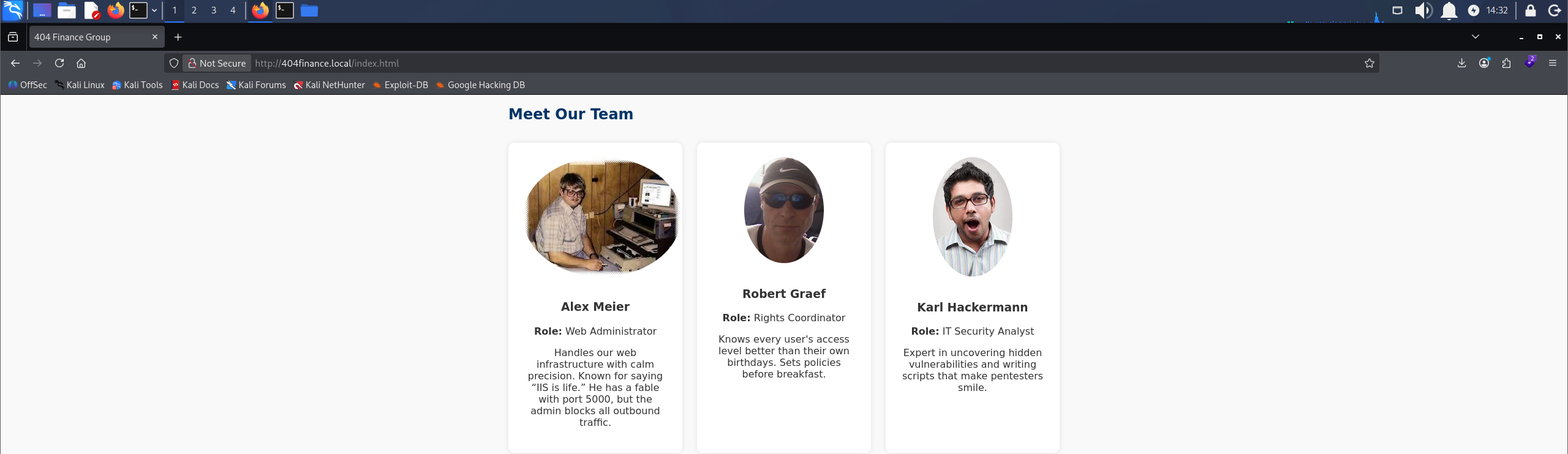 Meet Our Team section