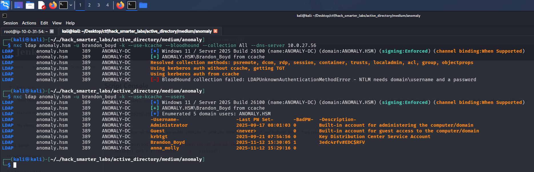 LDAP user enumeration