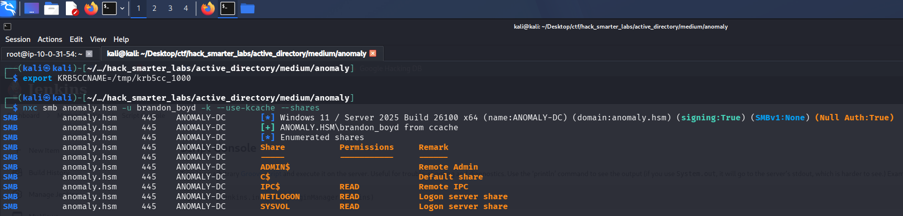 NetExec validating brandon_boyd