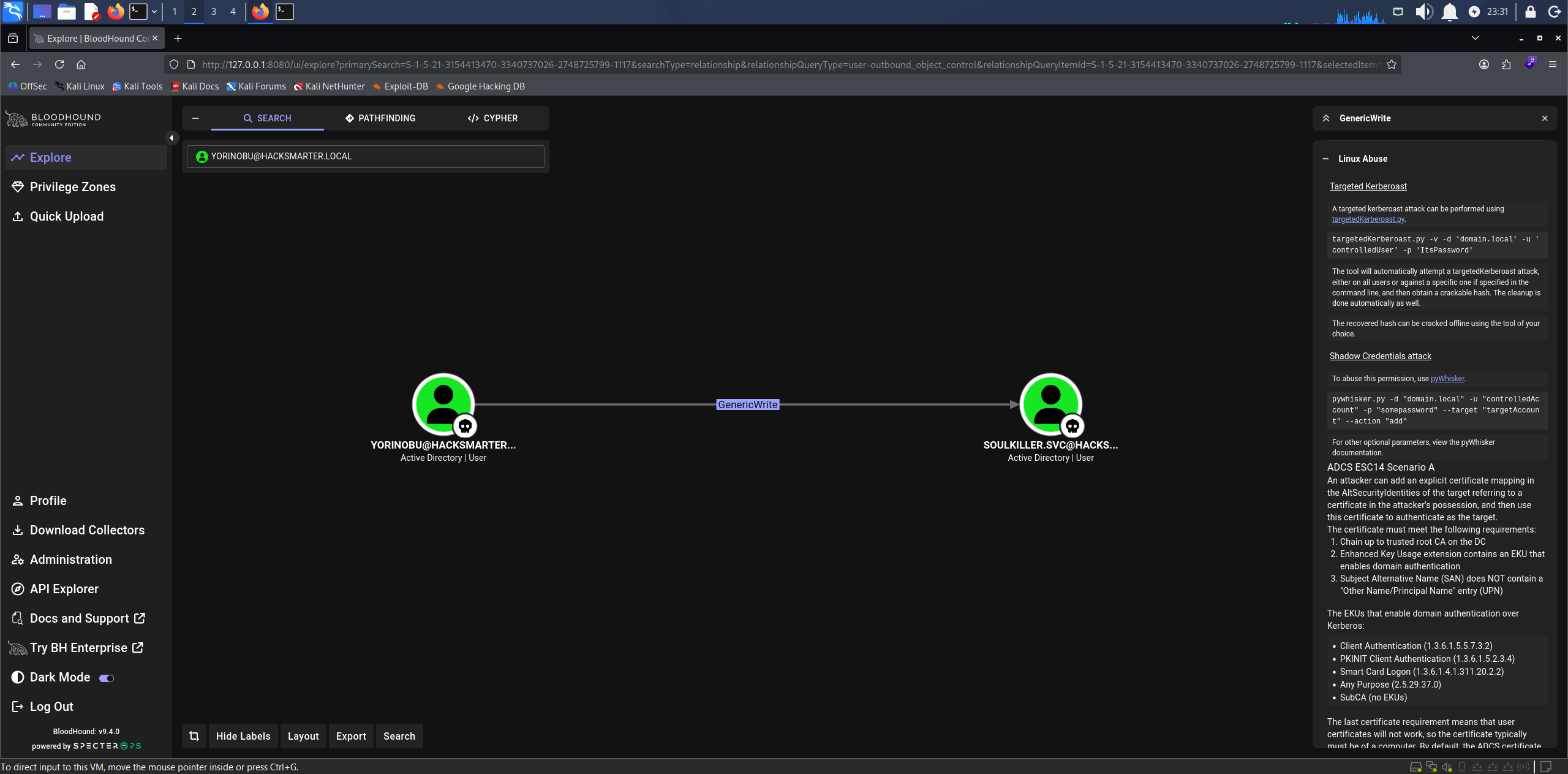 BloodHound GenericWrite