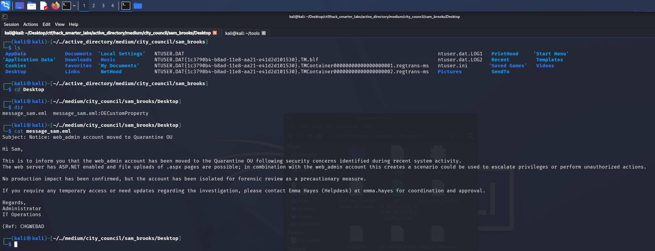 web_admin quarantine email