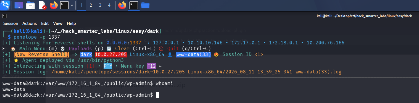 Shell as www-data
