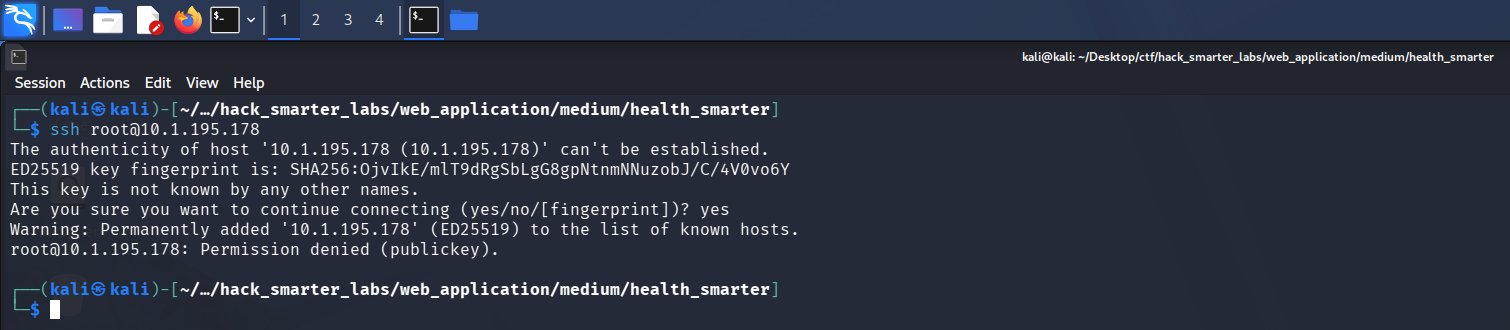 SSH authentication check