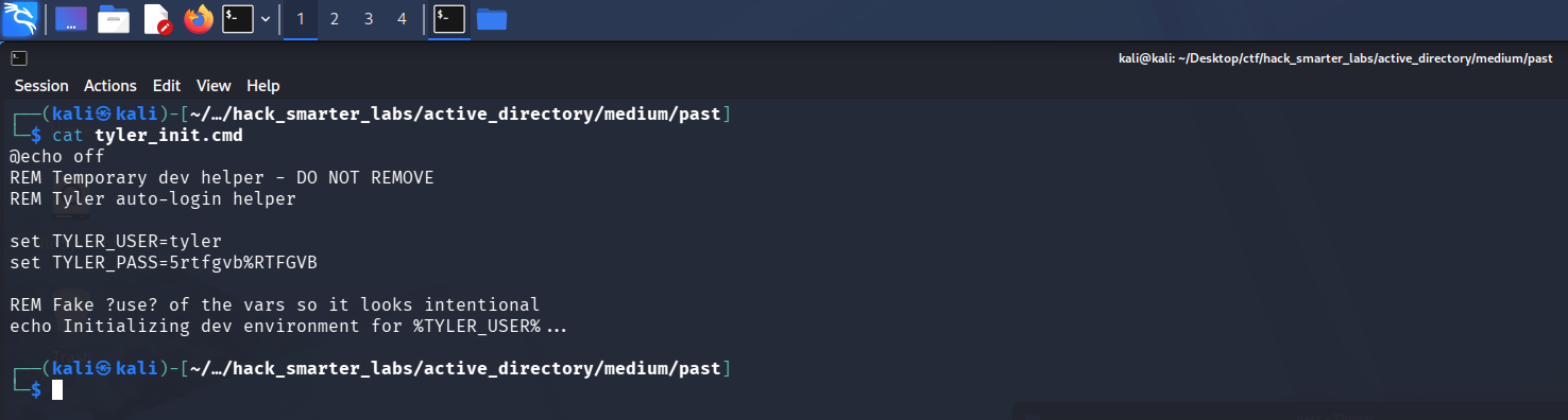 Hardcoded credentials in the SYSVOL logon script