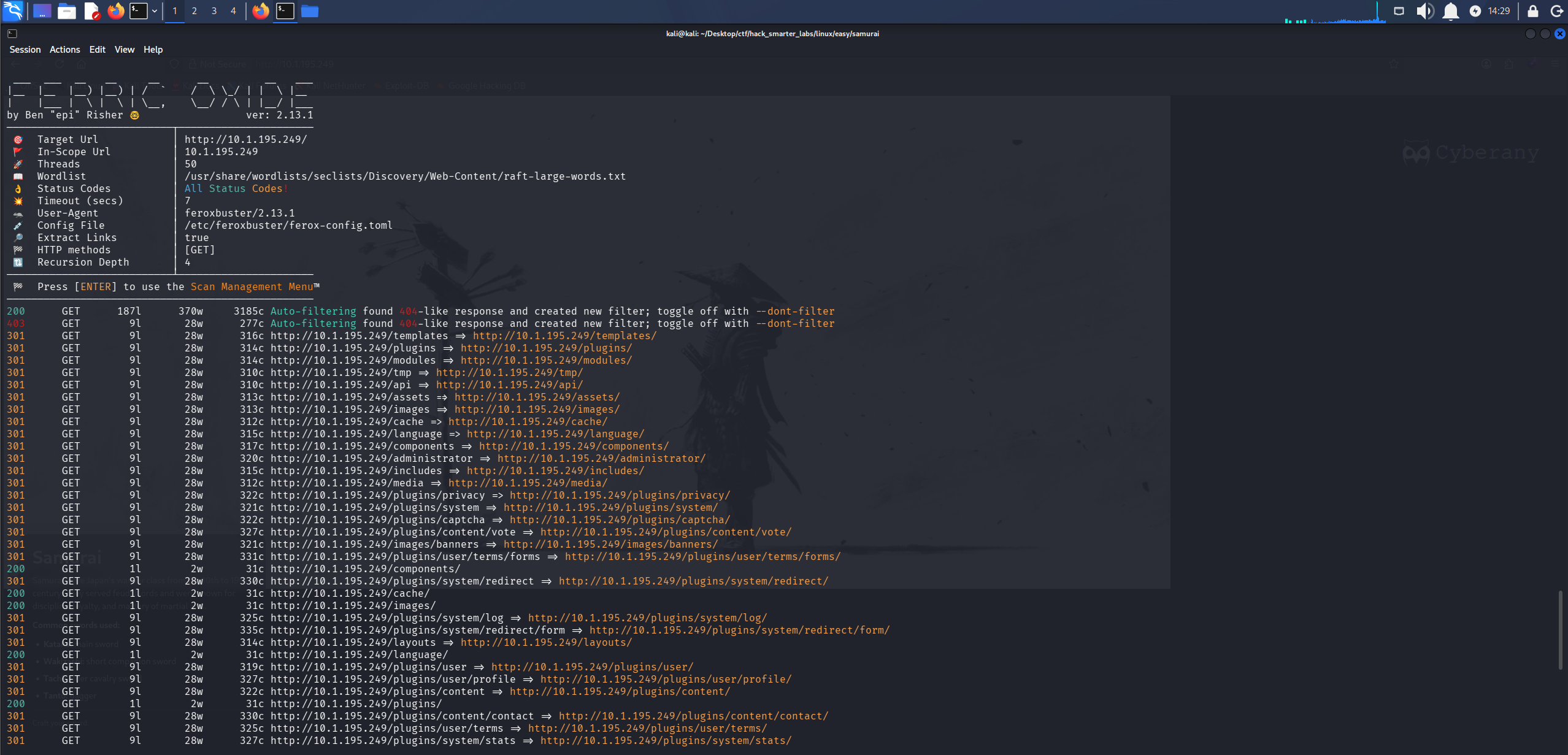 feroxbuster directory enumeration
