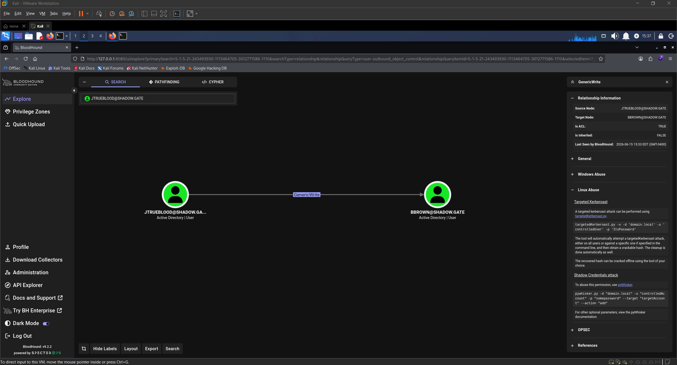 BloodHound GenericWrite