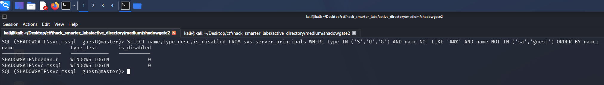 MSSQL instance enumeration