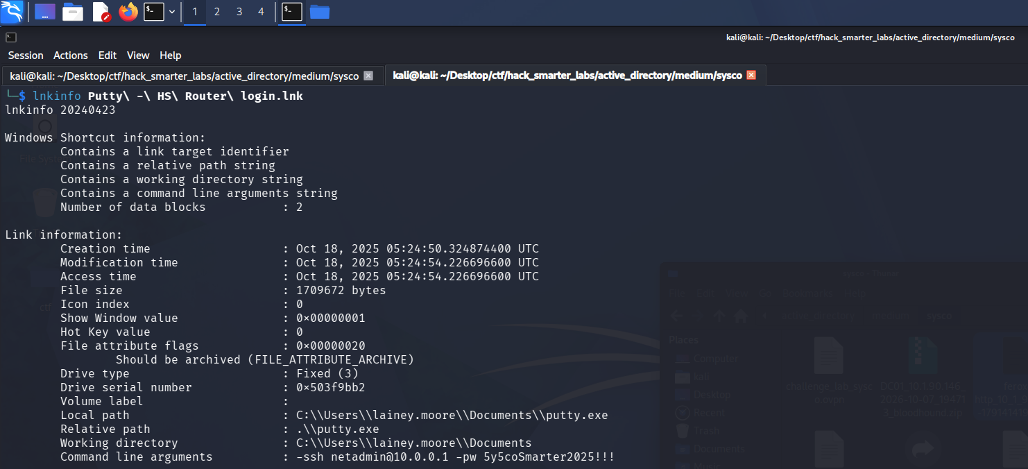lnkinfo command-line arguments