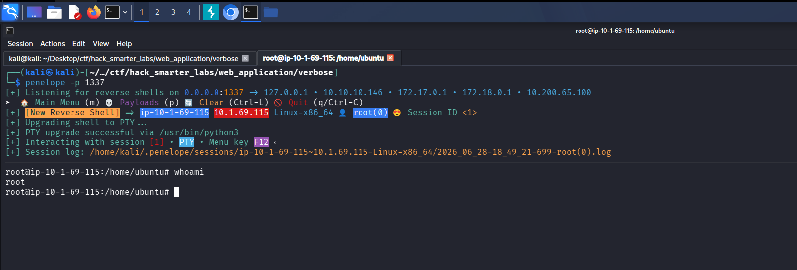 Penelope reverse shell