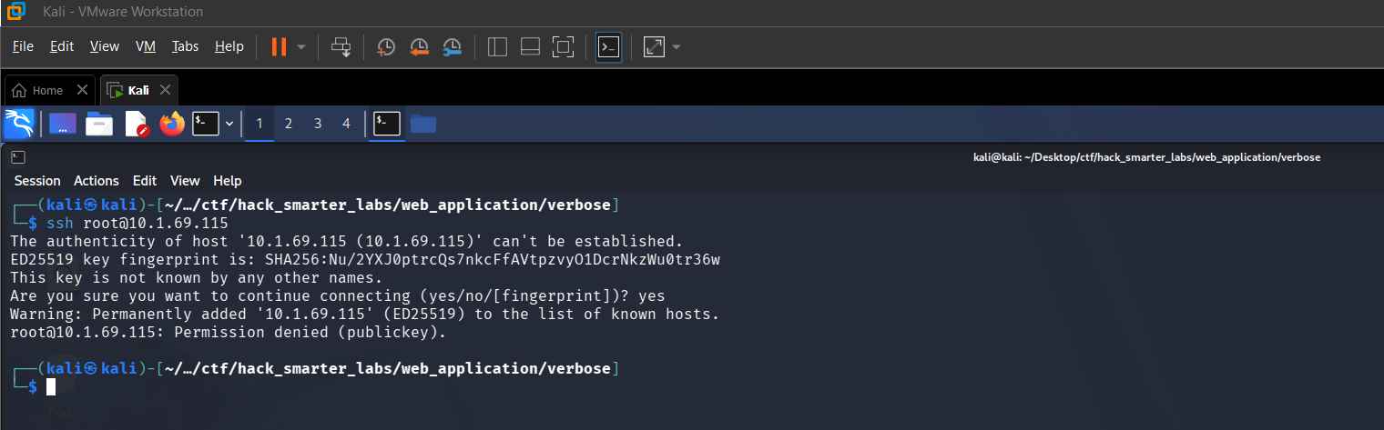 SSH authentication check