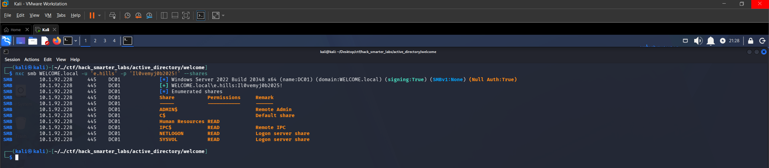 SMB share enumeration